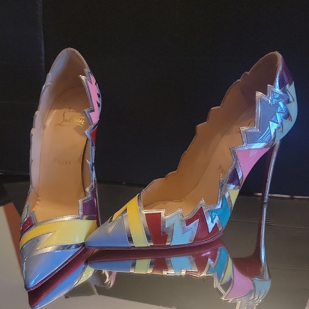 Christian Louboutin Explotek Zigzag Pumps 100 Sz36